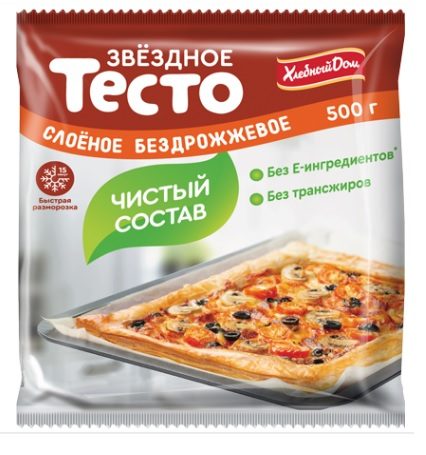 ЗВ Тесто ЗВЁЗДНЫЙ сл. бездрож. 500гр*16 (6) — оптом