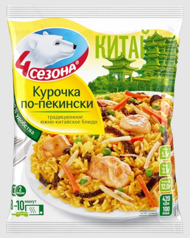 4С Курочка по пекински (пакет) 600гр*12 (4) — оптом