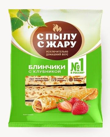 СПЖ Блины с клубникой 360гр*14 (6) — оптом