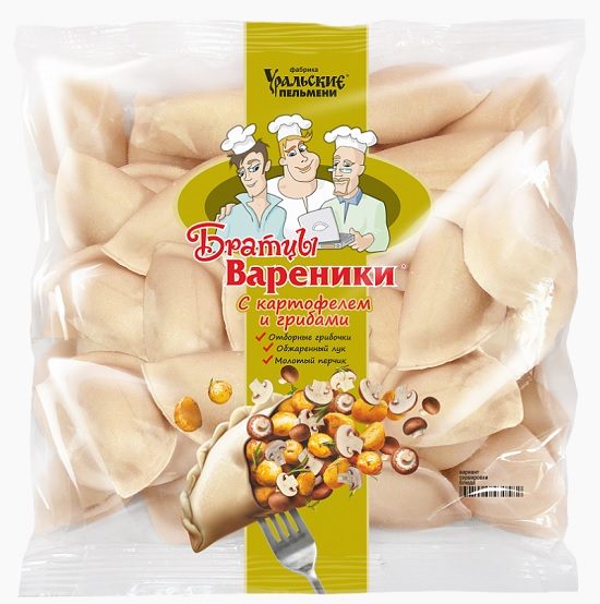 УП Вареники БРАТЦЫ с карт/гриб 350гр*12 (6) — оптом