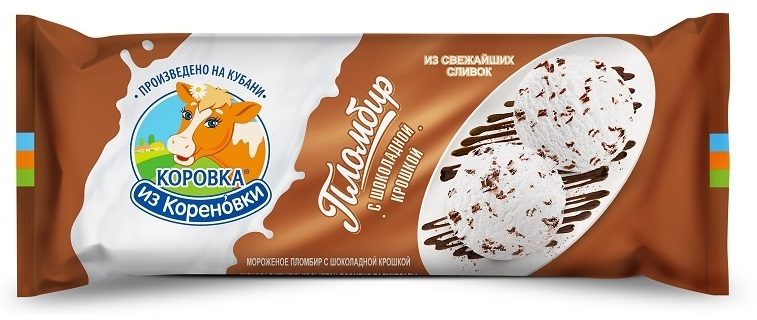 КК ПОЛЕНО ШОК. КРОШКА пломбир 400гр*8 (3) — оптом