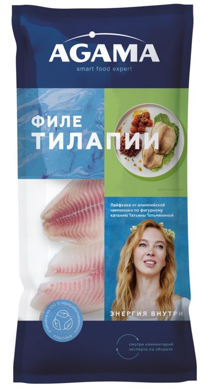 АГ Рыба ТИЛАПИЯ Филе с/м 400гр*8 (2) — оптом