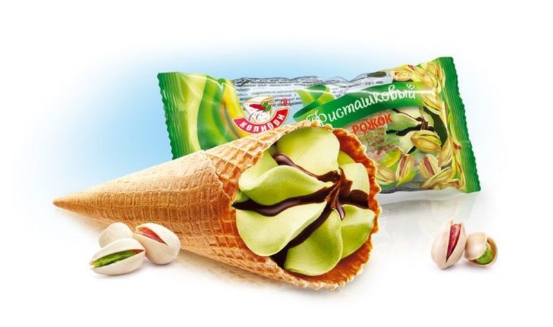 КО Рожок ФИСТАШКОВЫЙ КОЛИБРИ 90гр*20 — оптом