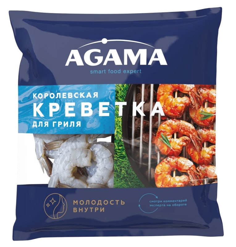 АГ Креветка №8 КОРОЛЕВСК с/м очищ с/х 850гр*6 (1) — оптом
