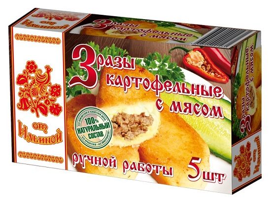 ИЛ Зразы КАРТОФЕЛЬНЫЕ С МЯСОМ ручной работы 500гр*6 (6) — оптом
