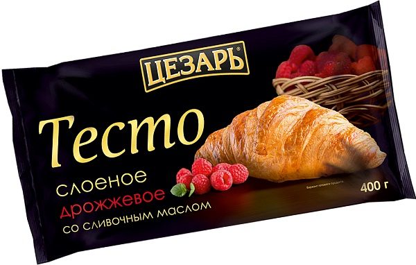 МР (Шок-Ц) Тесто ЦЕЗАРЬ (400) сл дрож на МАСЛЕ*12 (5) — оптом