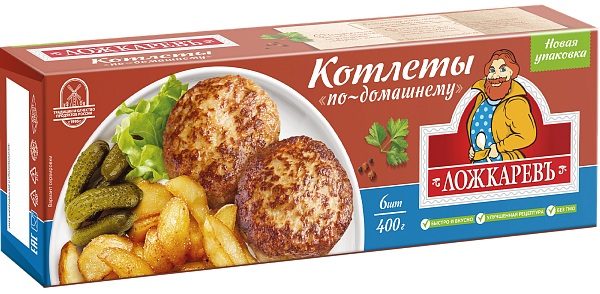 ШЛ Котлеты ЛОЖКАРЁВЪ по-дома 400гр*12 (5) — оптом