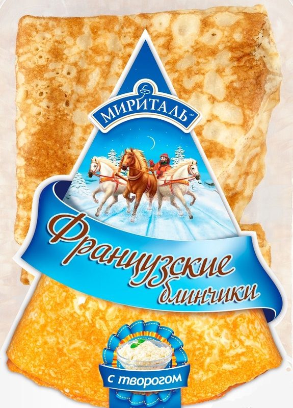 (вес) МИ Блины ФРАНЦУЗСКИЕ с творогом 4кг*1 — оптом