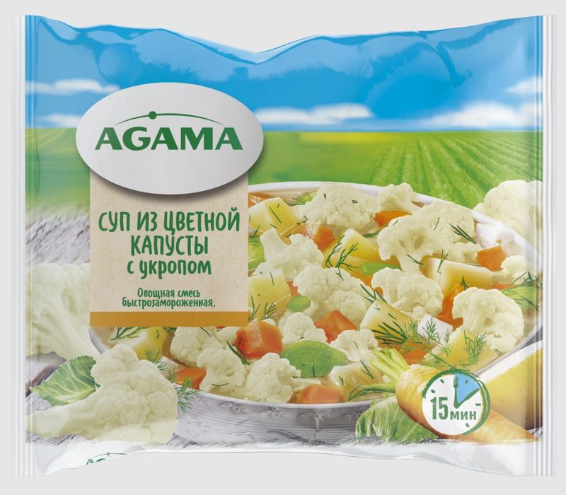 АГ Суп из цветной капусты с укропом 400гр*12 (5) — оптом