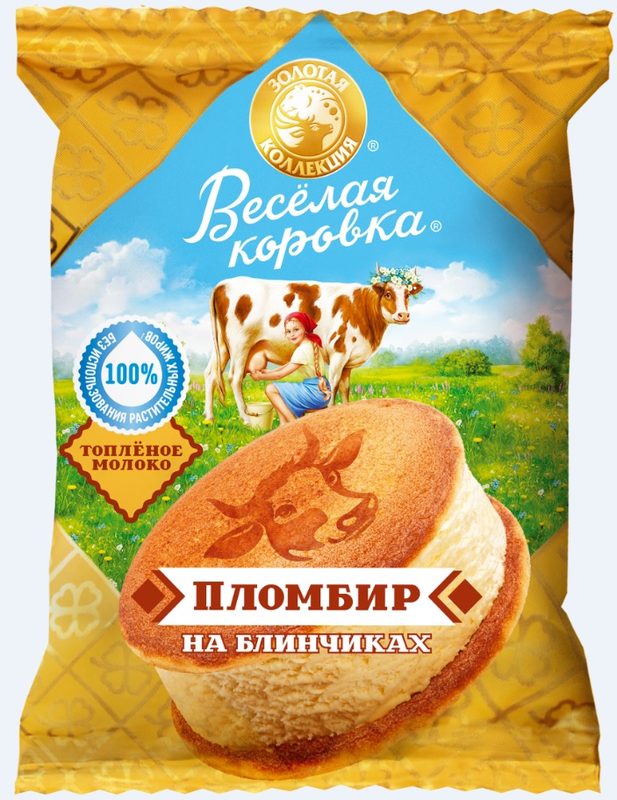МП Сэндвич на блинах ВЕСЁЛАЯ КОРОВА 74гр*22 — оптом