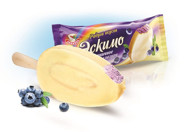 КО Эскимо РАДУГА Черничное 70гр*20 — оптом
