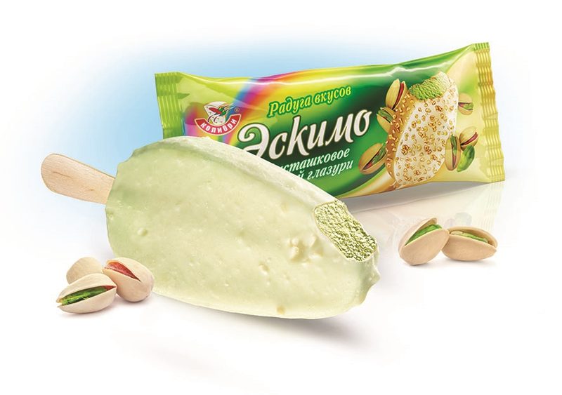 КО Эскимо РАДУГА Фисташковое 70гр*20 — оптом