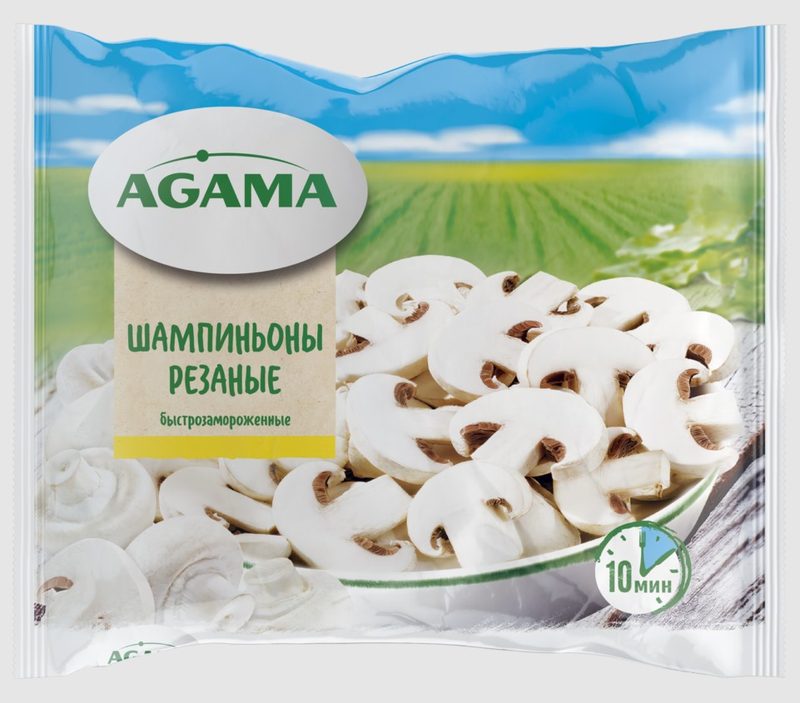 АГ Шампиньоны резанные 400гр*10 (5) — оптом