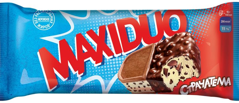 ФР Сэндвич "МАКСИДУО" Страчателла 92гр*24 — оптом