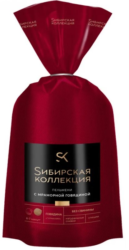СК Пельмени СИБ КОЛ Мраморной говяд 700гр*8 (4) — оптом