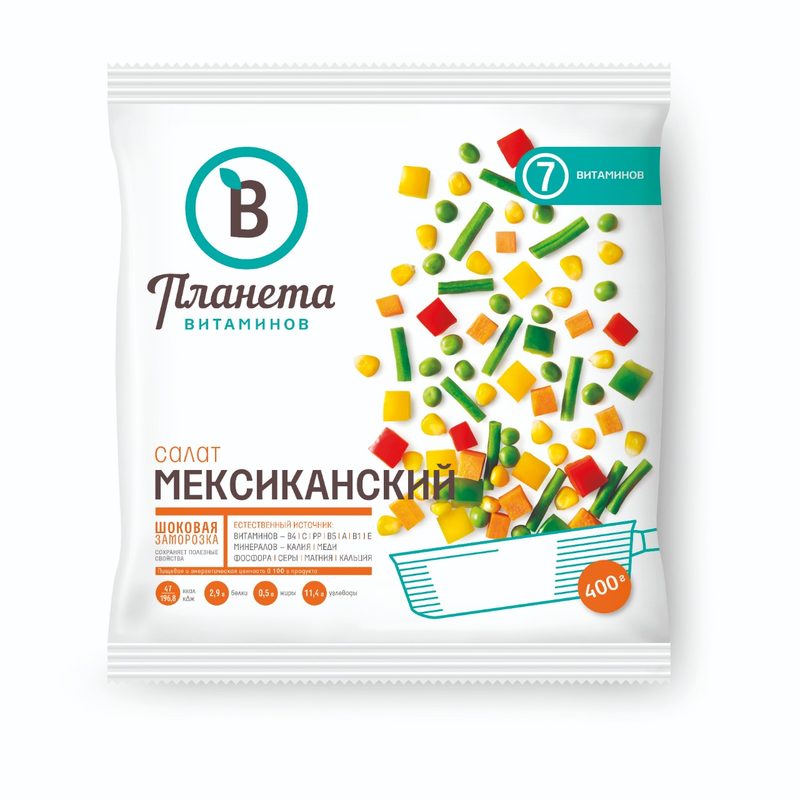 (АКЦ) ПВ Смесь Мексиканский Салат 400гр*25 (5) — оптом