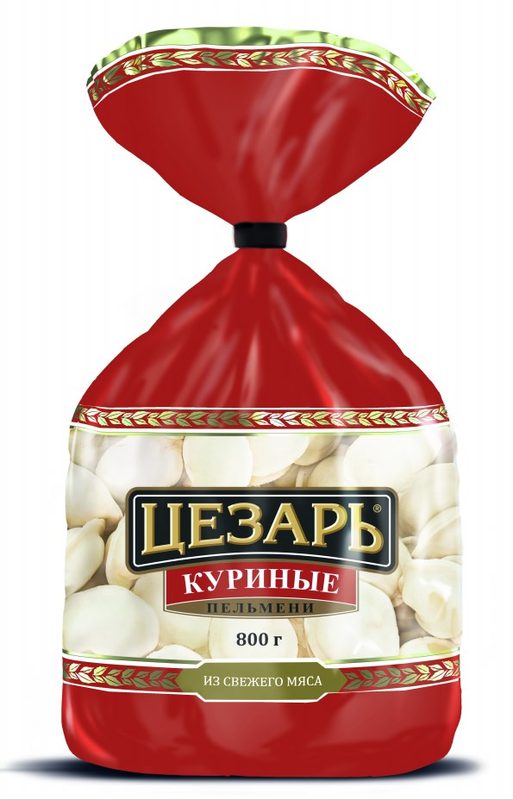 МР (Шок-Ц) Пельмени ЦЕЗАРЬ Куриные 800гр*8 (4) — оптом