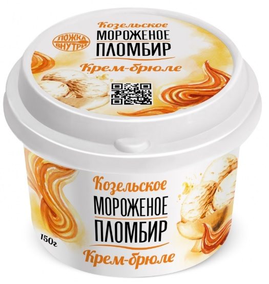 КЗ Стакан плстк Крем-Брюле 125гр*12 — оптом