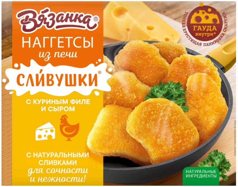 ГШ Наггетсы ВЯЗАНКА Сыр и куриное филе 250гр*12 (6) — оптом