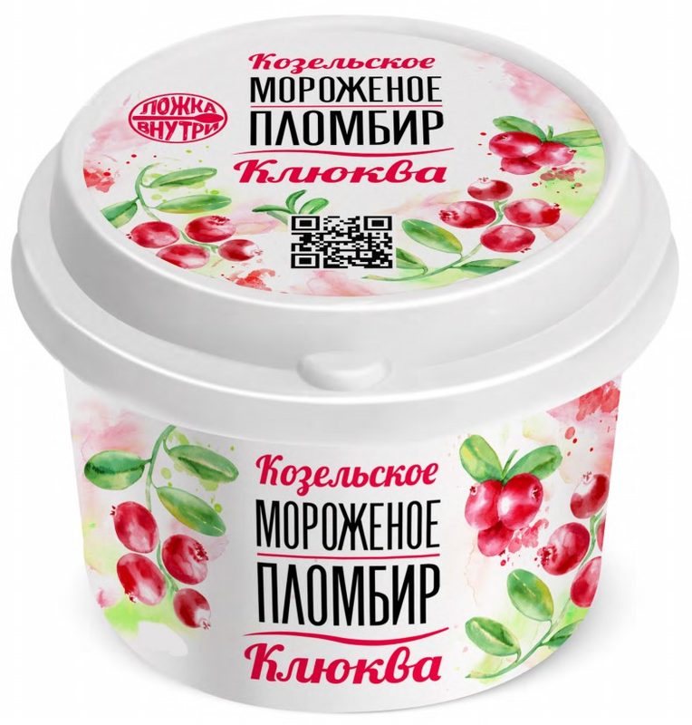 КЗ Стакан плстк Клюква 125гр*12 — оптом