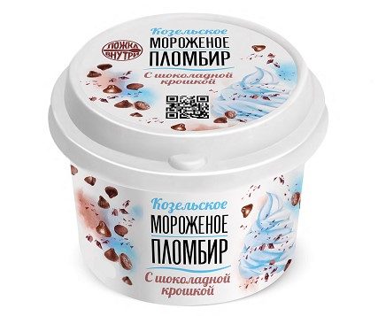 КЗ Стакан плстк Шоколадная крошка 125гр*12 — оптом