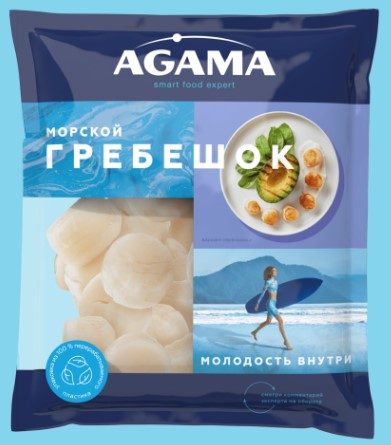 АГ Гребешок морской с/м 250гр*4 (2) — оптом