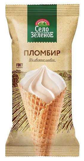 (ПРОМО) СЗ Рожок Пломбир 110гр*24 — оптом