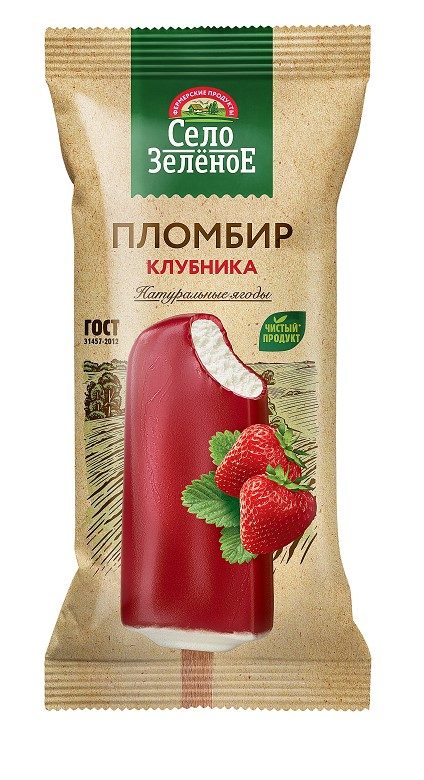 СЗ Эскимо плмб Клубника в глазури 70гр*26 — оптом