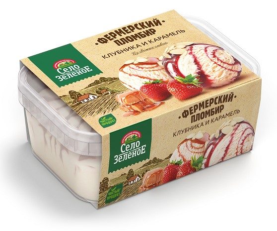 СЗ Лоток плмб Клубника-Карамель 450гр*6 (2) — оптом