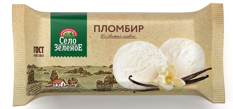 СЗ Брикет Пломбир 200гр*16 (3) — оптом