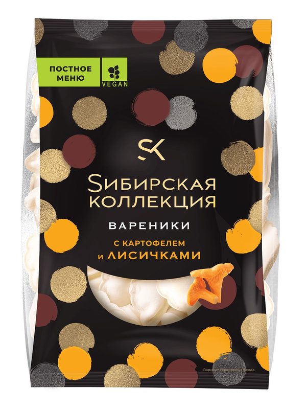 СК Вареники СИБ КОЛ карт с ЛИСИЧКАМИ 500гр*8 (4) — оптом