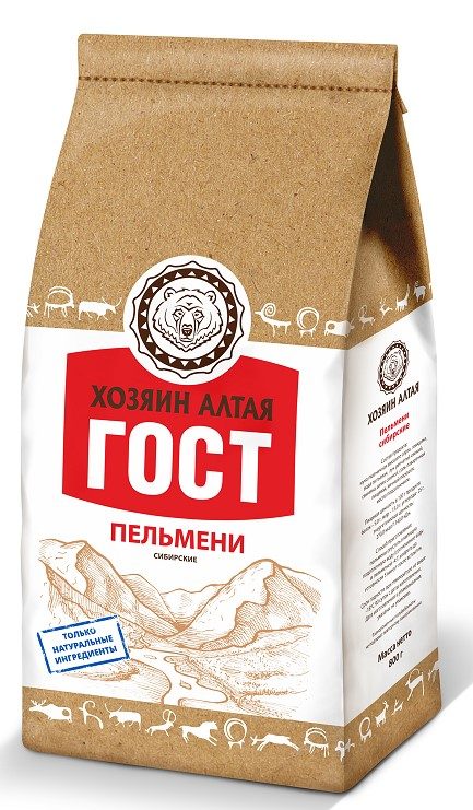 ХА Пельмени ХОЗЯИН АЛТАЯ Сибирские 800гр*12 (3) — оптом