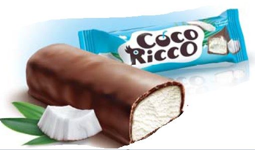 КО Батончик COCO RICCO Мякоть кокоса 50гр*20 — оптом