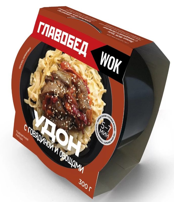 ГО Лапша WOK УДОН Говядина с овощами 300гр*6 (4) — оптом