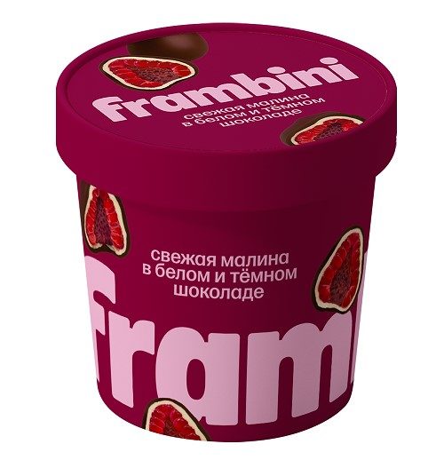 ФБ Малина FRAMBINI в бел и темном шоколаде 130гр*12 (2) — оптом
