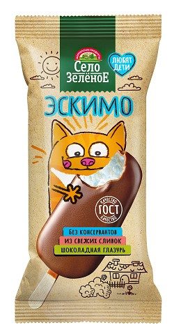 СЗ Эскимо плмб с Шоколадной глаз (кот) 80гр*26 — оптом