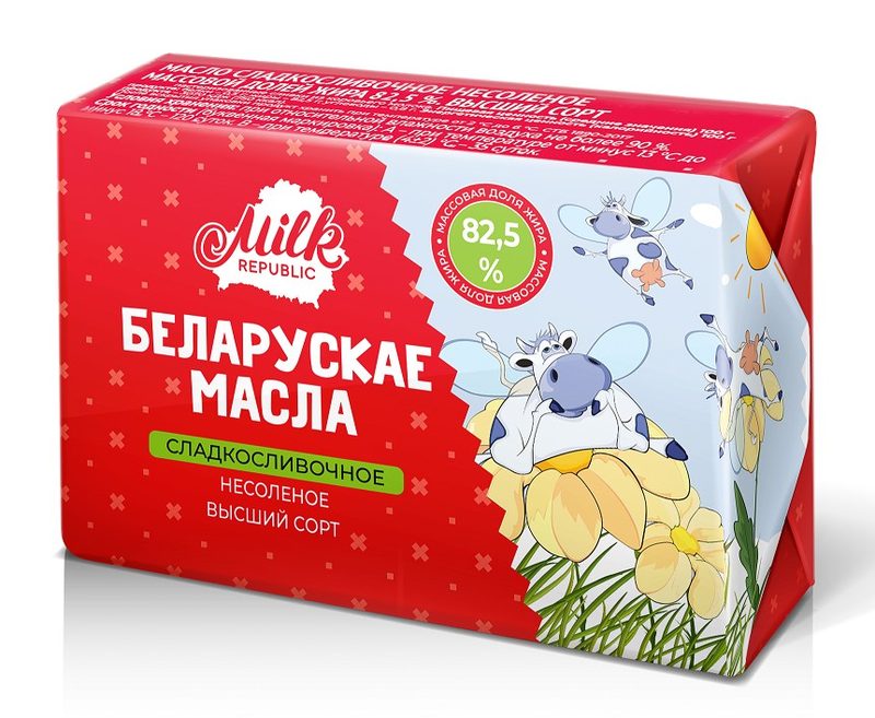 (АКЦ) БЛ (Шок-Ц) Масло Milk слив (82,5%) 180гр*24 (5) — оптом