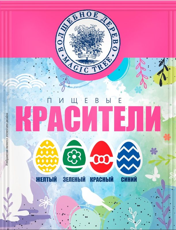 ВД Пищевые красители 4 цвета 8гр*20 (5) — оптом