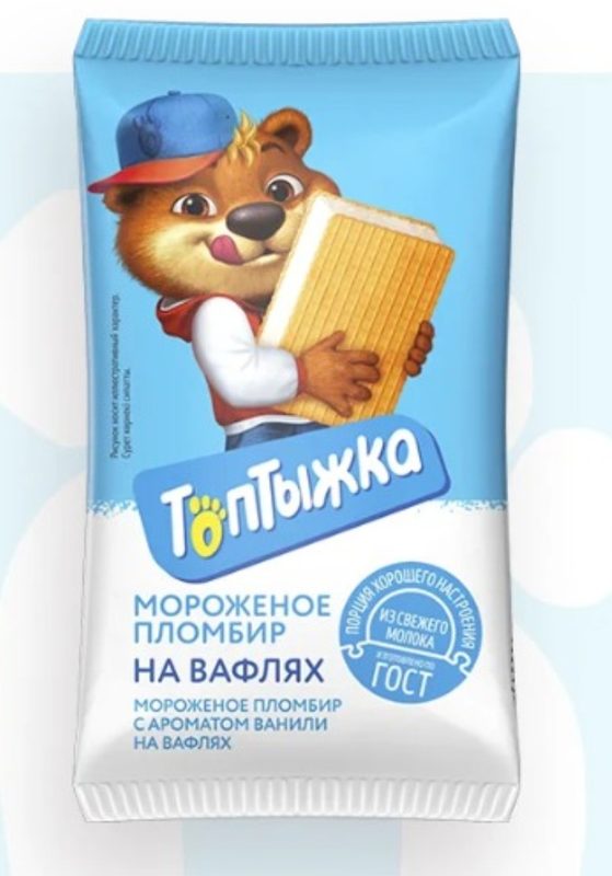 СЗ Брикет ТОПТЫЖКА на Вафлях Пломб Ваниль 80гр*20 — оптом