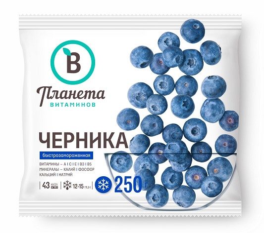 ПВ Ягода Черника 250гр*20 (5) — оптом