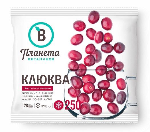 ПВ Ягода Клюква 250гр*20 (5) — оптом