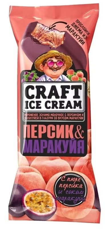 ТА Эскимо КРАФТ Персик Маракуйя 80гр*20 — оптом
