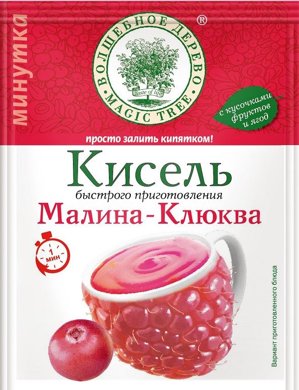 ВД Кисель Малина-Клюква быстр приготов 30гр*30 (5) — оптом