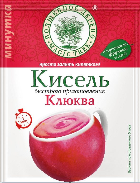 ВД Кисель Клюква быстрого приготовления 30гр*30 (5) — оптом