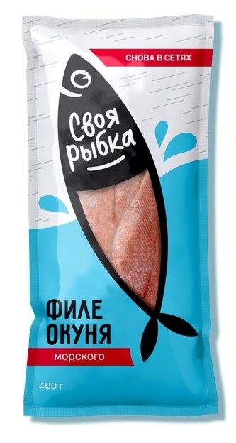 АГ Рыба ФИЛЕ Морского Окуня с/м (СВОЯ РЫБКА) 400гр*8(3) — оптом