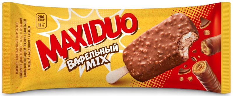 ФР (Шок-Ц) Эск МАКСИДУО Вафельный MIX 63гр*27 — оптом
