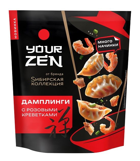 (АКЦ) СК Дамплинги YOURZEN с Розов креветк 270гр*8 (4) — оптом