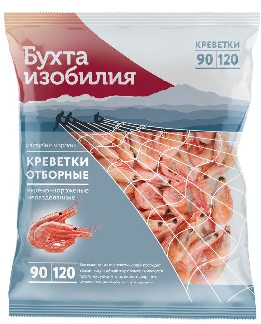 БИ Креветки 90/120+ ОТБОРНЫЕ в/м 850гр*6 (2) — оптом