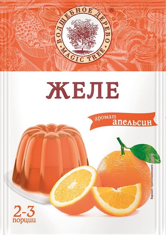 ВД Желе аромат Апельсин 50гр*25 (5) — оптом