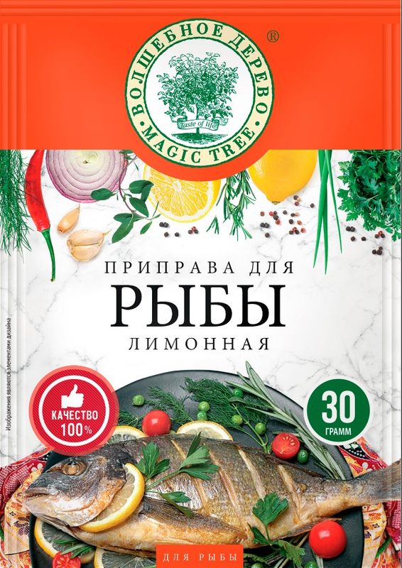 ВД Приправа для рыбы лимонная 30гр*30 (5) — оптом